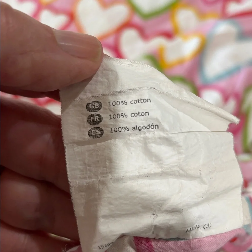 IKEA pink heart print twin duvet